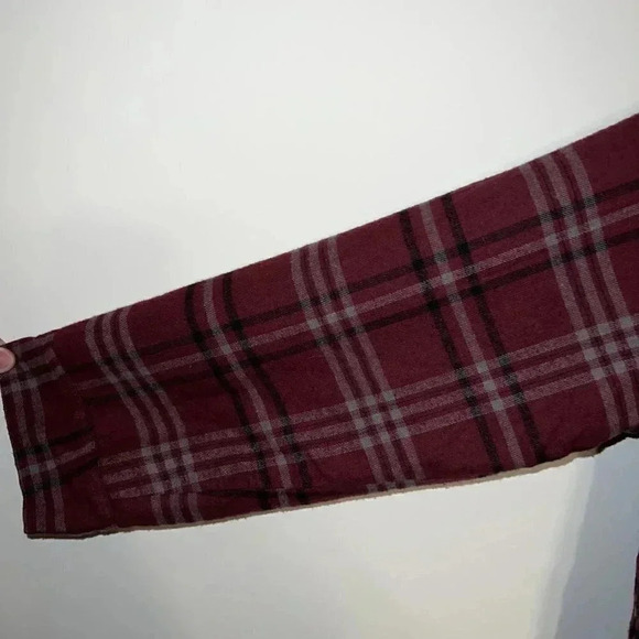 Dickies Women’s Sherpa Lined Red Black Plaid Jacket With Hood XXL Men’s Medium - Picture 3 of 7